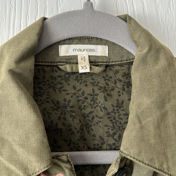 Maurices Olive Green Utility Jacket - Size XS - Picture 4 of 5